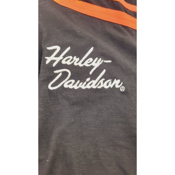 NWT Harley-Davidson® Women's Iconic Black Long Sleeve Henley - Size Small - Picture 7 of 7